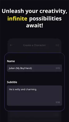 PolySpeak - AI Character Chat android App screenshot 1